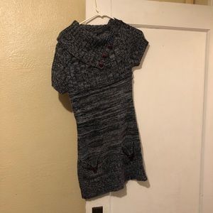 Ashley Asymmetrical sleeveless button collar dress